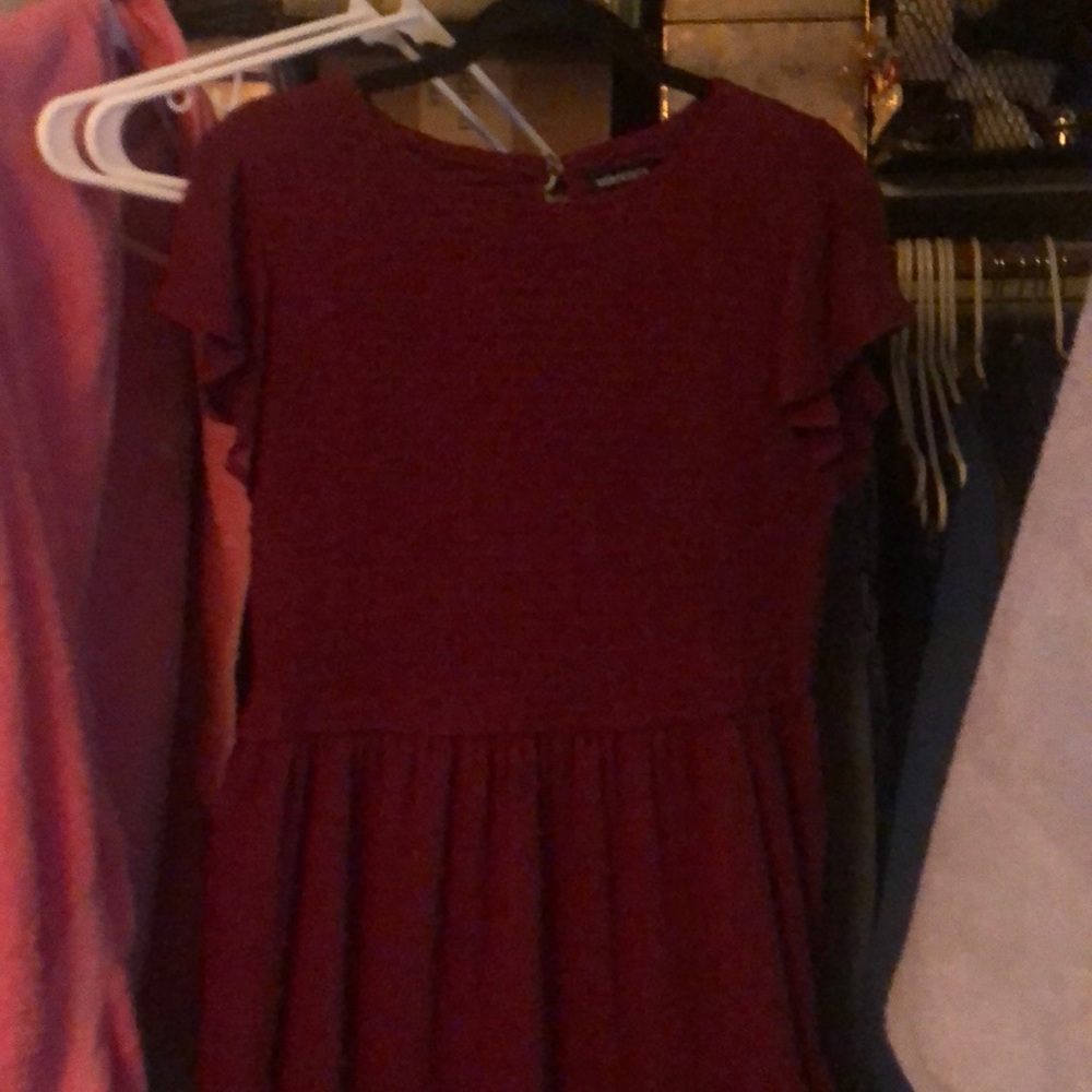 Long Burgundy dress